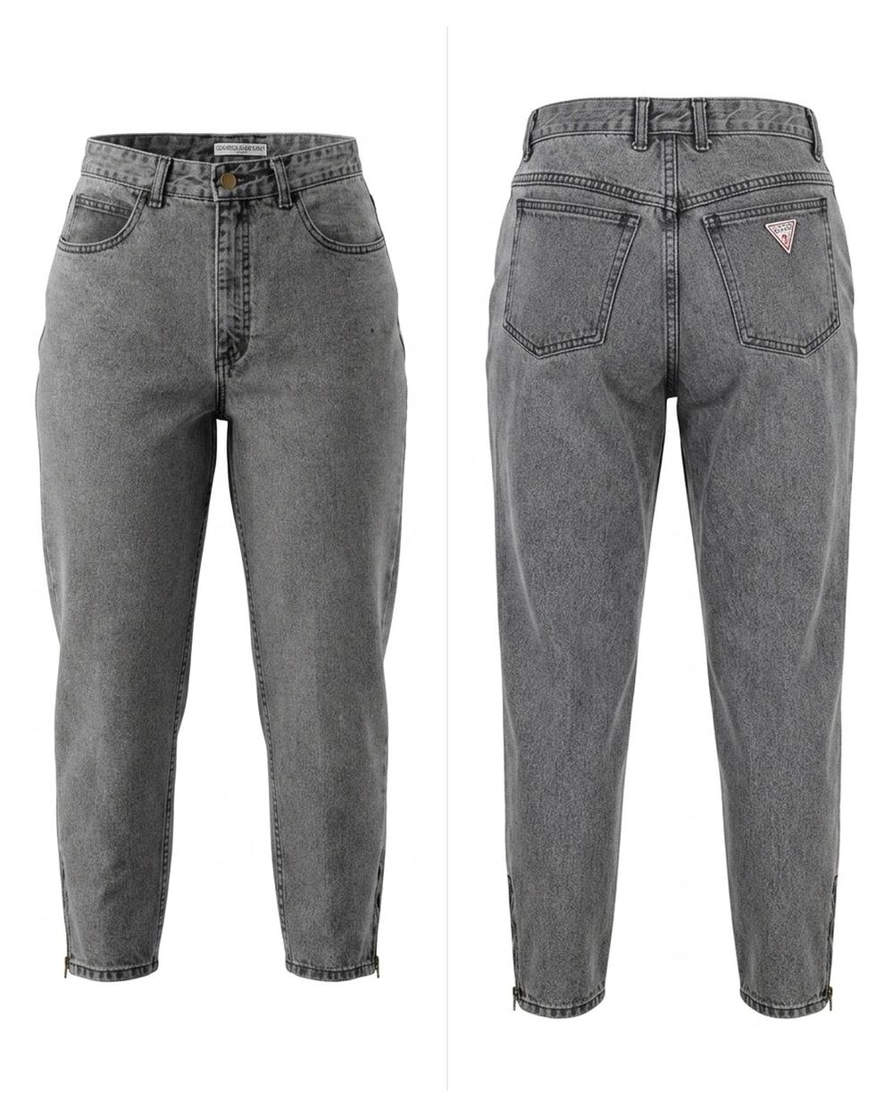 Vintage Guess Made in USA Tapered Acid Wash High Waist Jeans Women Size 32